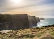 View of The Cliffs of Moher on a sunny day