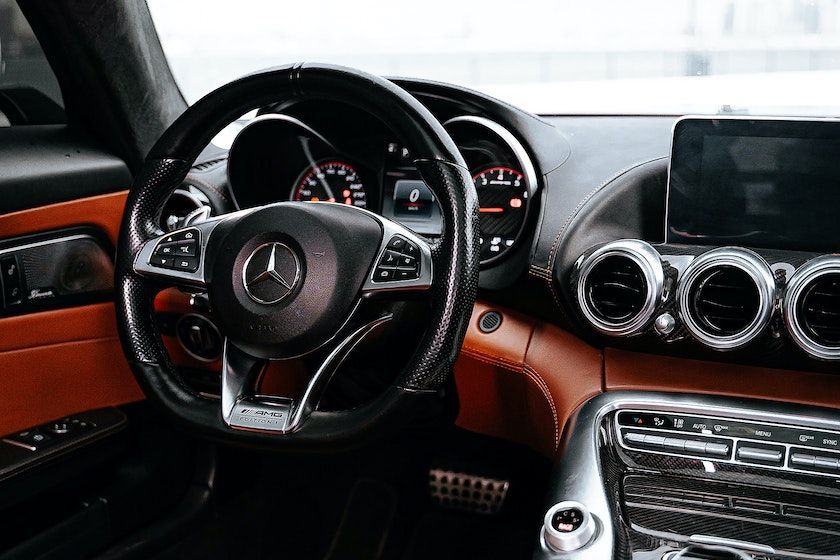 Luxury Interior of a Mercedes