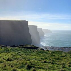 The Cliffs of Moher on a sunny day
